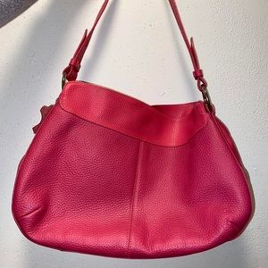 SOLD Hot pink pebble leather Barbie purse